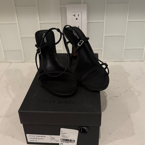 Tony Bianco Shoes - Tony Bianco Strappy Black Heels